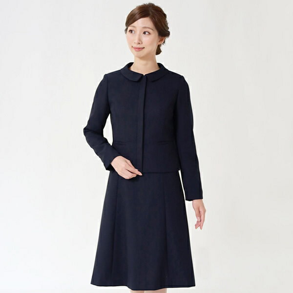 お受験スーツ/ウール混紡濃紺スーツ/面接/レディース(メアリーココ)/エスコミュール(ESCOMUL)