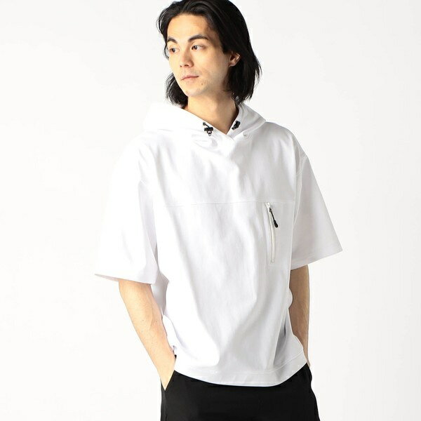 圧縮マイクロ鹿の子半袖パーカー（セットアップ対応アイテム）／グランドパーク（Grand PARK）