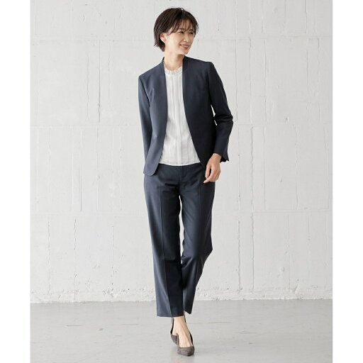 BAHARIYE ノーカラー ジャケット/Jプレス(J.PRESS)