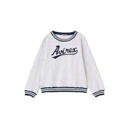 《KIDS》BASEBALL CREW NECK SWEAT／ベースボール ラインリブ クルーネック／アヴィレックス（AVIREX）