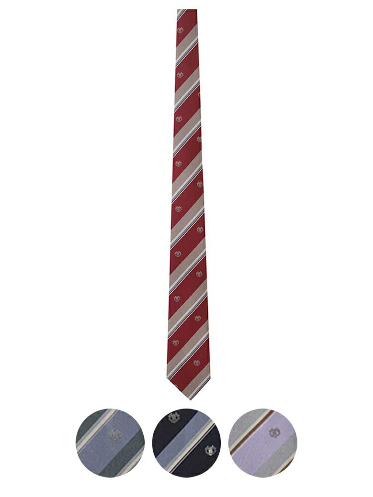 Venus ネクタイ〈レジメ×紋章柄〉【スクール】【学生】【通学】【学校】／イーストボーイ（EAST BOY）のサムネイル