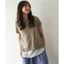 【2点セット】半袖ドルマンニットアンサンブル/イッカ(ikka)