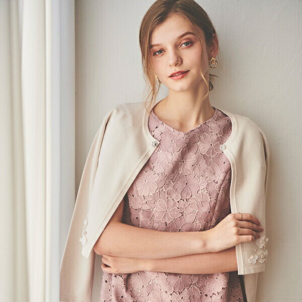 《LAISSE PASSE PREMIUM LINE》プリムラモチーフショートボレロ／レッセパッセ（LAISSE PASSE）のサムネイル