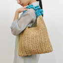 カゴバッグ カシュカシュ cachecache / フリルワンハンドルペーパー手編みトート/カシュカシュ(cache cache)