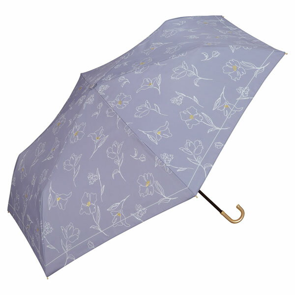 【Wpc.】日傘 遮光フラワードローイングミニ 55cm 完全遮光 UVカット100％ 晴雨兼用／Wpc.（WPC）