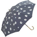 【Wpc.】日傘 T/C遮光ピュアリティフラワー 50cm 晴雨兼用 遮熱 UVカット 長傘/Wpc.(WPC)