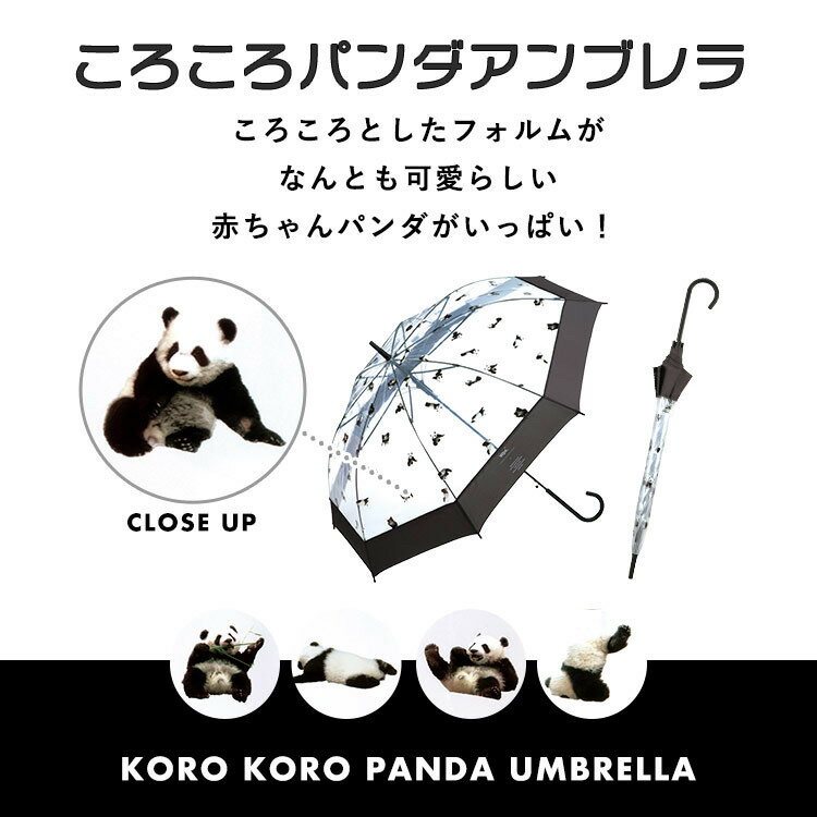 【Wpc.】[ビニール傘]ころころパンダアンブ...の紹介画像3