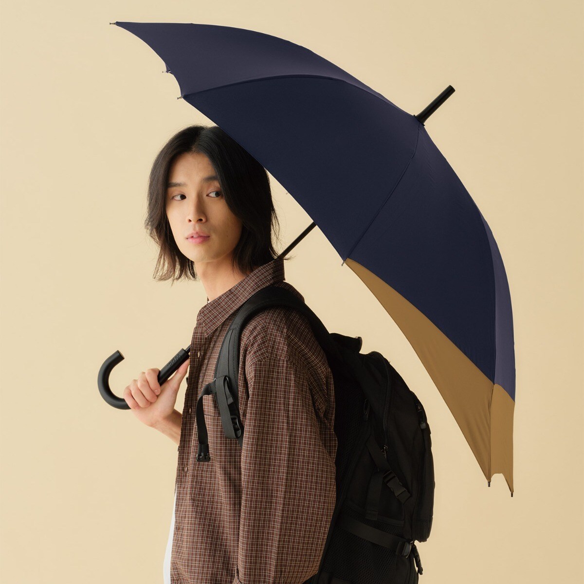 【Wpc.】雨傘 UNISEX バックプロテクト 鞄濡れない 大きい 傘 耐風 ジャンプ傘／Wp...