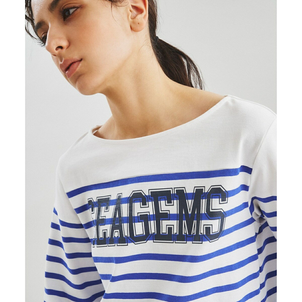 ボーダーロゴトップ／グレースコンチネンタル（GRACE CONTINENTAL）のサムネイル