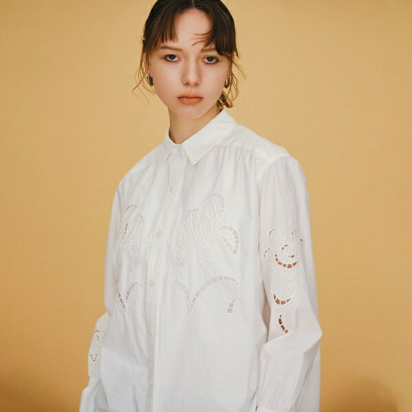 【別注】＜dahl'ia＞カットワークシャツ -ウォッシャブル-／ビューティ＆ユース ユナイテッドアローズ（BEAUTY＆YOUTH）のサムネイル