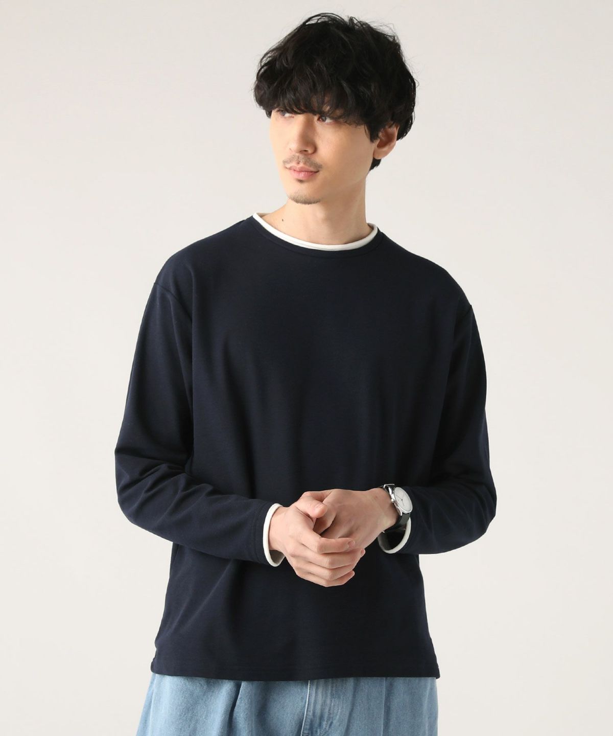 スプートニクス Tシャツ メンズ ＜ALLOWED TO UNFOLD＞カノコロールクルーネック長袖カットソー／スプートニクス（SPUTNICKS）