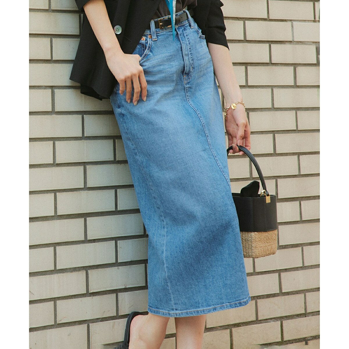 【洗える】23区DENIM ストレッチデニム スカート／23区（23KU）のサムネイル