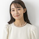 パール×クリアビーズ ショートネックレス/結婚式/卒入学式/七五三・パーティー/フォルムフォルマ(form forma)