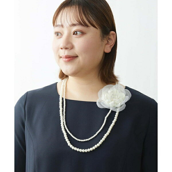 フェイクパールネックレス×コサージュ セット／エウルキューブ（eur3）(4)