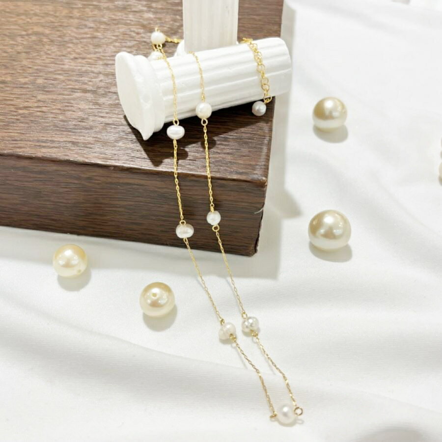 淡水パールミディアムネックレス／ピニーパール（Pinny Pearl）