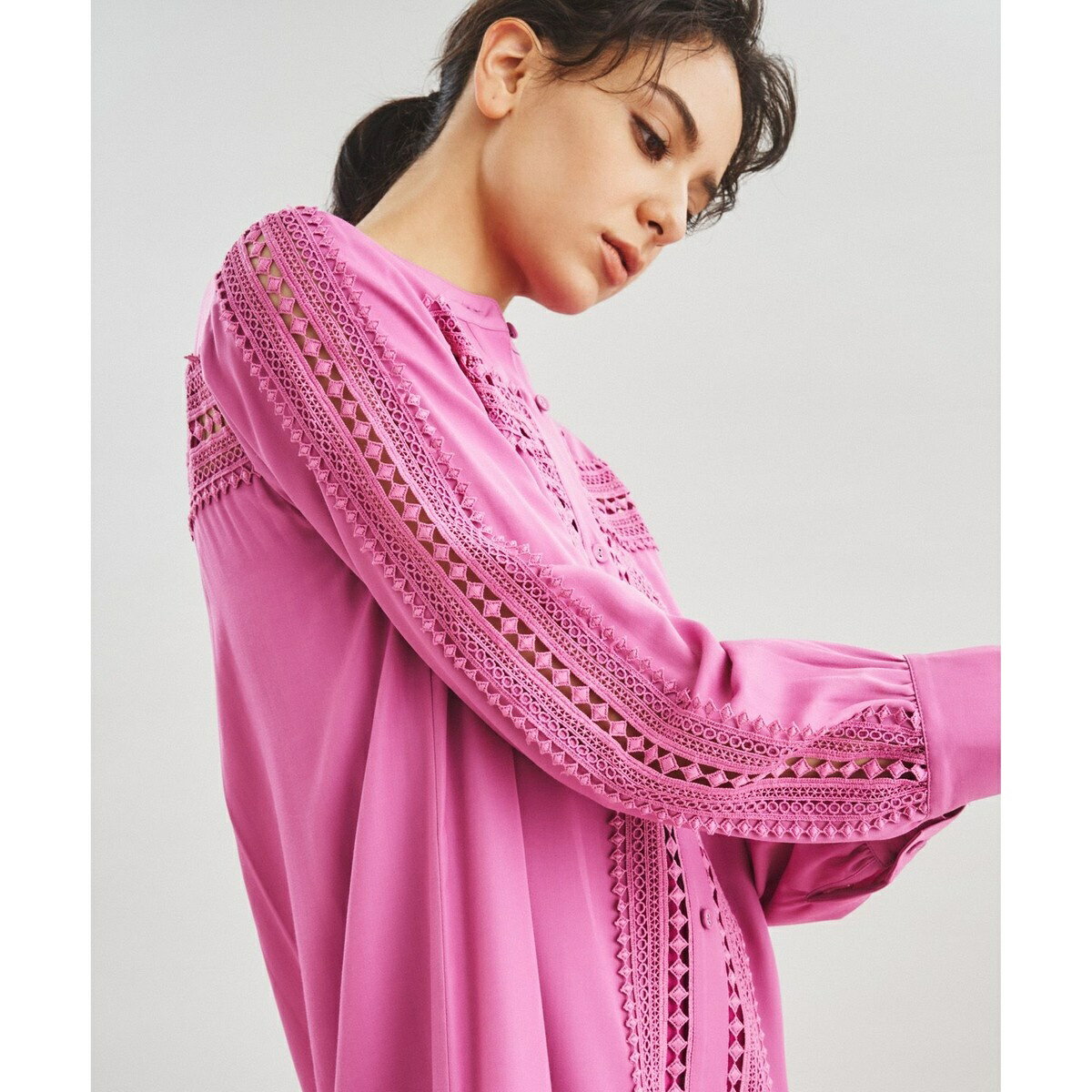 レース切替シャツワンピース／グレースコンチネンタル（GRACE CONTINENTAL）のサムネイル