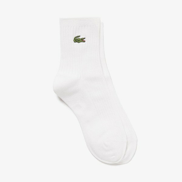 ラコステ 靴下 レディース クロックエンブレムプレーンショートソックス／ラコステ（LACOSTE）