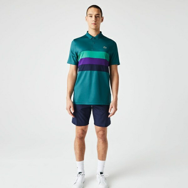 ラコステ LACOSTE トリコロールカラーブロックゴルフポロシャツ／ラコステ（LACOSTE）