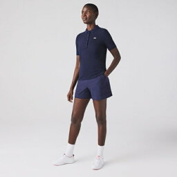 LACOSTE 【EC限定】オーガニックコットン 鹿の子 ウィメンズソリッドゴルフポロシャツ／ラコステ（LACOSTE）