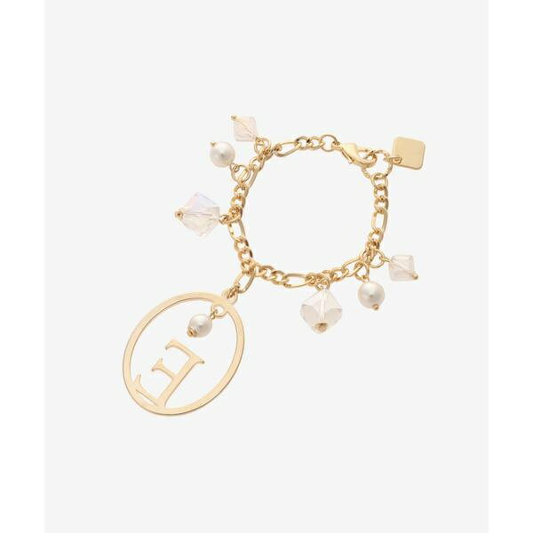 オーバルパールイニシャルチャームE／アンドシュエット（＆ chouette）