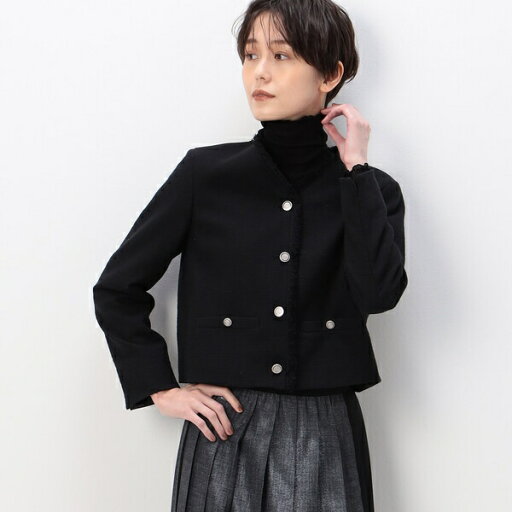 スラブツイード ジャケット/K.T キヨコ タカセ(K.T KIYOKO TAKASE) スラブツイード ジャケット/K.T キヨコ タカセ(K.T KIYOKO TAKASE)