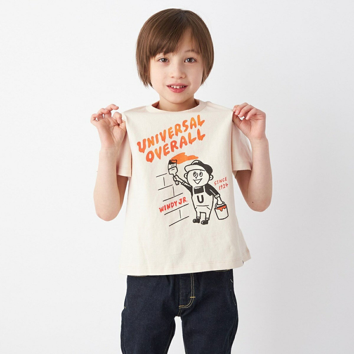 UNIVERSAL OVERALL: DISCOLOR プリント Tシャツ ◇／シップス エニィ（SHIPS any）