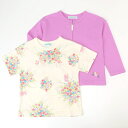 プリマブーケプリントTシャツ&カーディガンセット/ハッカキッズ&ベビー(hakka kids & baby)