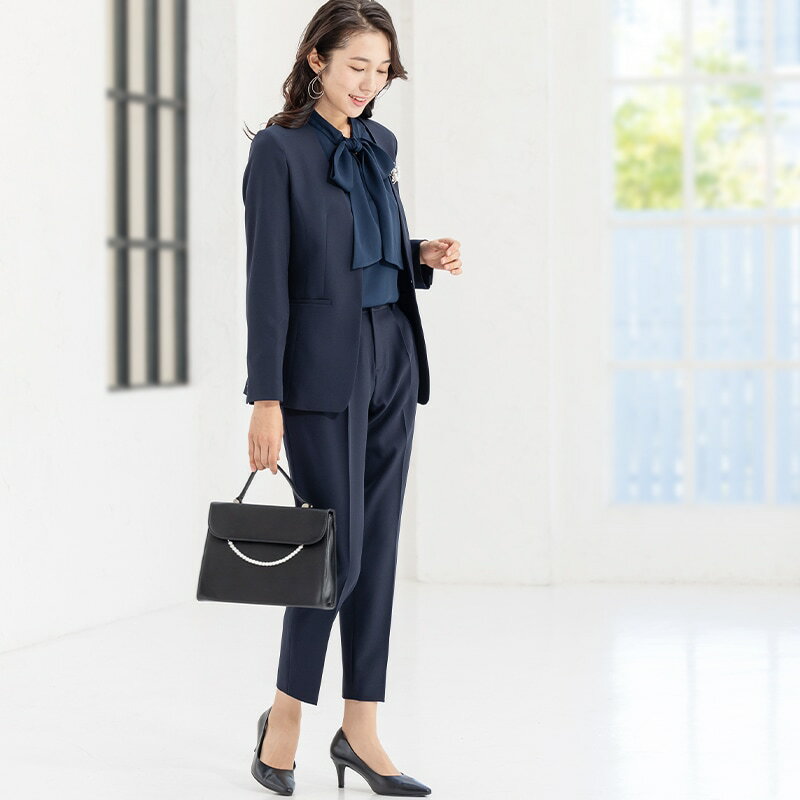 【洗える / UVカット / ストレッチ】 スーツ レディース セットアップ 5号～23号／アッドルージュ（Addrouge）