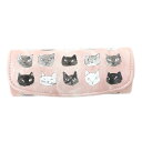【マンハッタナーズ】メガネケース 「マカロンピンクの猫顔」/マンハッタナーズ(Manhattaner’s)