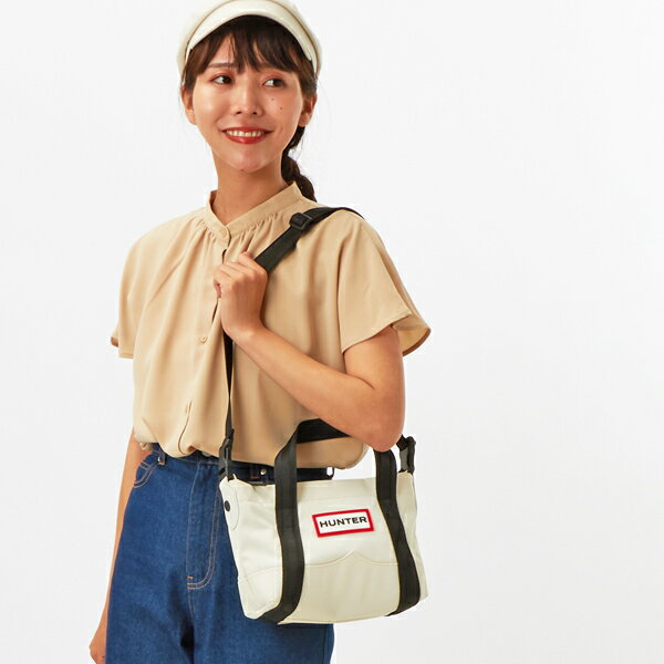 ナイロン ミニ トップ クリップ トート バッグ／ハンター（HUNTER）