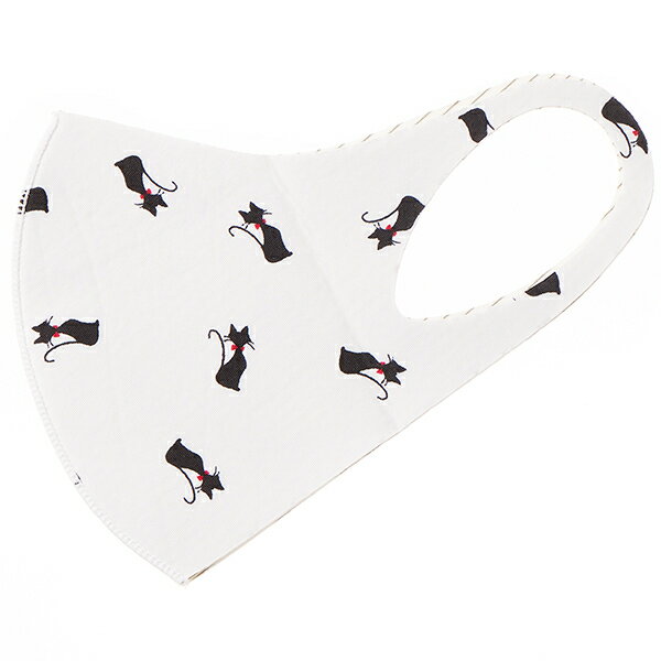 2枚入り マスク【洗える】【抗菌】（銅イオンマスク）ネコ柄／ジェニファー（Jennifer）
