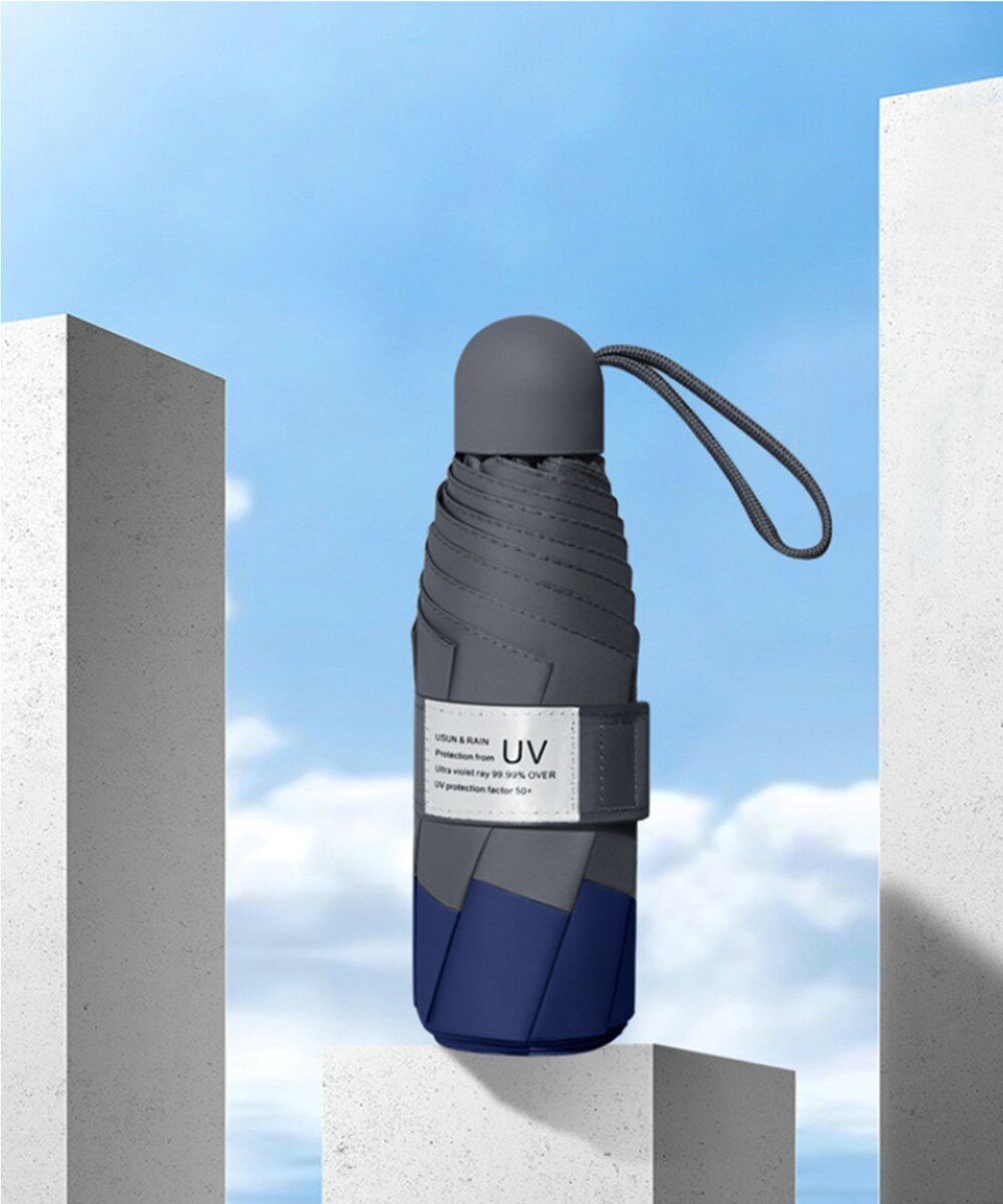 ユニセックス 軽量 超mini 18cm 折りたたみ傘／アイモハ（aimoha）