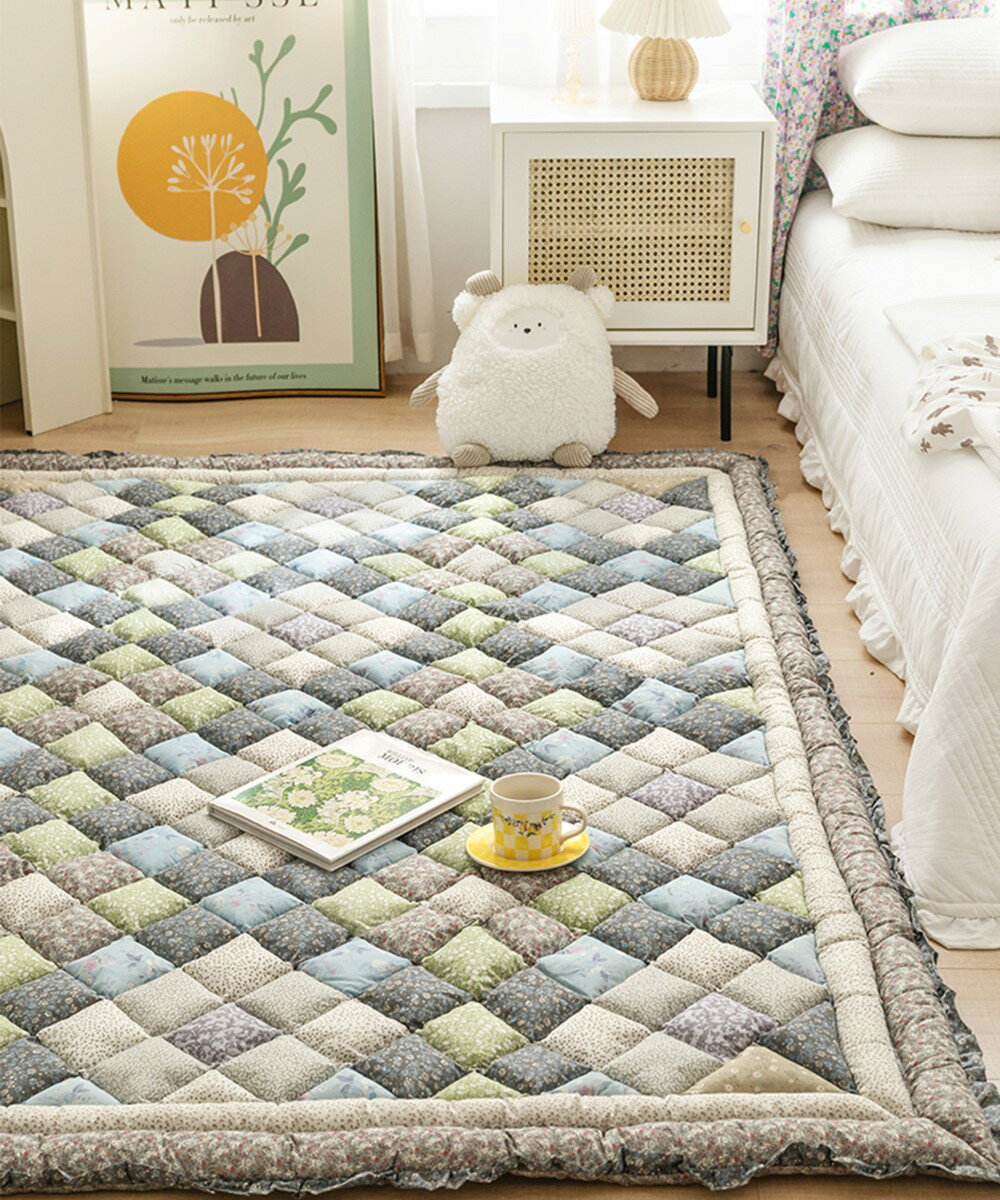 コットンキルティングふわふわフロアマット／アイモハ（aimoha）