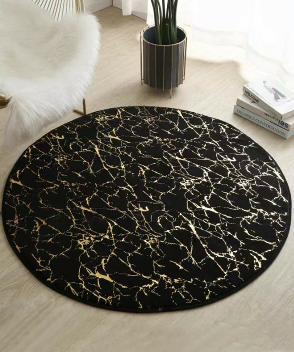 ベルベット大理石風サークルマット/アイモハ(aimoha) [2]