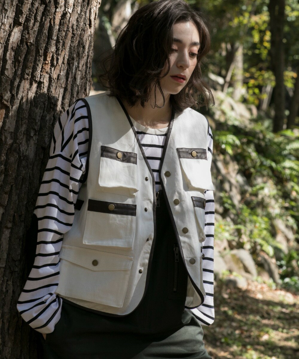 6POCKETS COTTON 100% VEST／スモア（S'more）