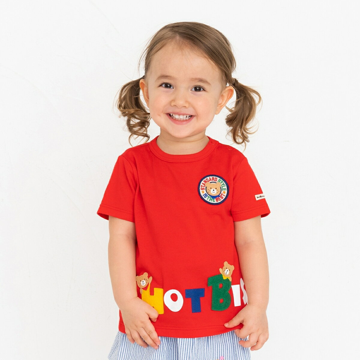 カラフルロゴ 半袖Tシャツ／ミキハウス ホットビスケッツ（MIKIHOUSE HOT BISCUITS）のサムネイル