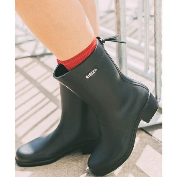 ミリカ ミッド ラバーブーツ / ヒールミドルブーツ／エーグル（AIGLE）