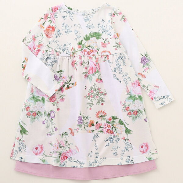 パッチワークフラワープリントワンピース／ハッカキッズ＆ベビー（hakka kids ＆ baby）のサムネイル