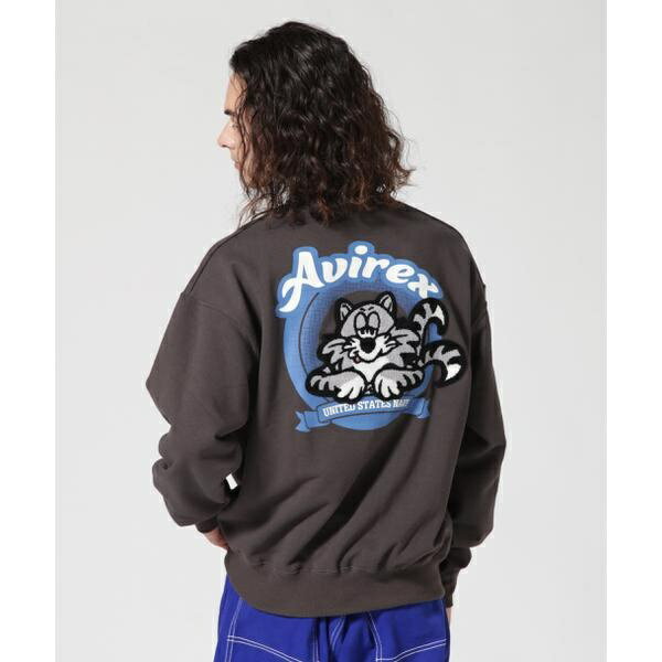 SAGARA PATCHED CREW SWEAT／ サガラ パッチド／アヴィレックス（AVIREX）