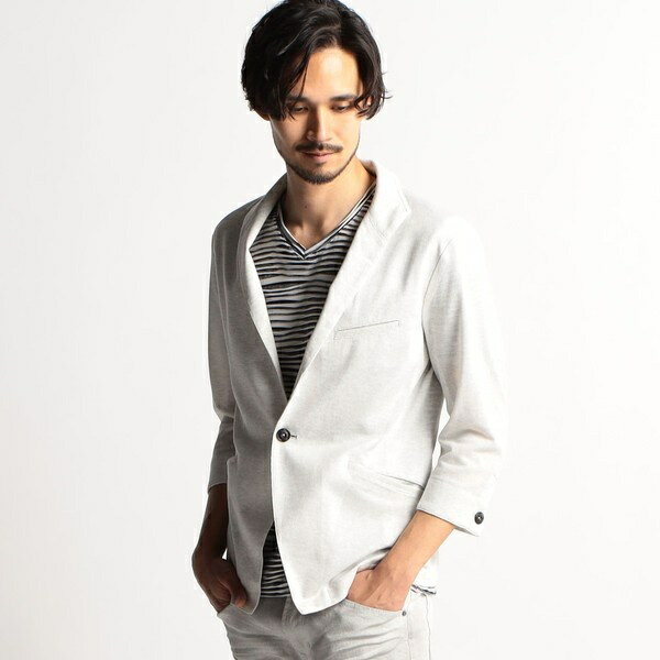 カットソースタンドジャケット／ニコルクラブフォーメン（NICOLE CLUB FOR MEN）