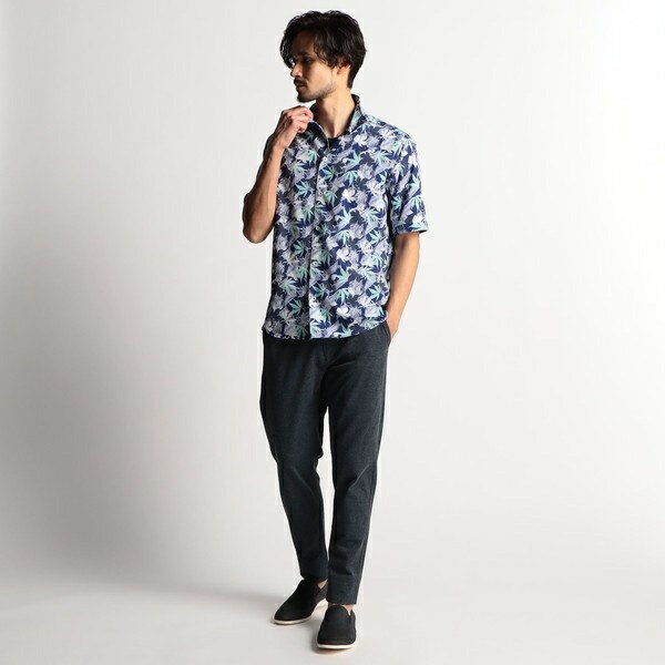 エアプレイドプリントシャツ／ニコルクラブフォーメン（NICOLE CLUB FOR MEN）