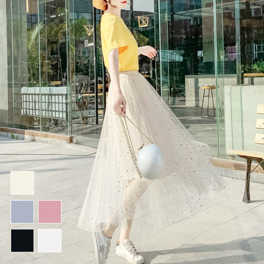 スパンコールチュールスカート／アミュレット（Amulet）