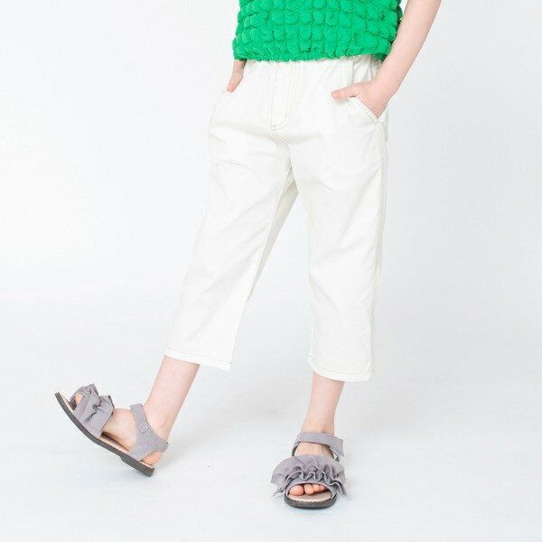 【マカロンパンツ/綿100％】テーパードシルエットクロップドパンツ／ブランシェス（branshes）