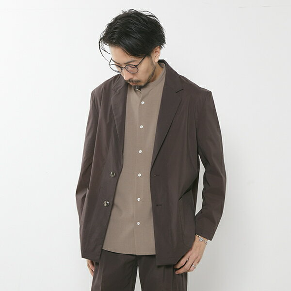 クリスピーナイロンストレッチセットアップジャケット/メンズメルローズ(MEN'S MELROSE)