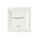 フォトフレーム 4×4 ホワイト／ローラ アシュレイ（LAURA ASHLEY）