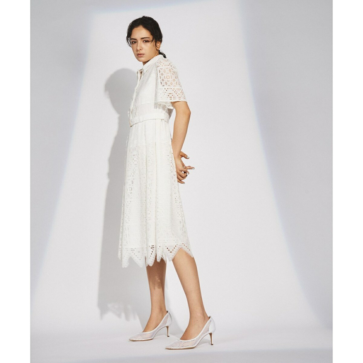 レースコンビシャツワンピース／グレースコンチネンタル（GRACE CONTINENTAL）のサムネイル