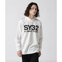 SY32 by SWEETYEARS ^MOCK NECK LOGO L^S TEE^CtbViROYAL FLASHj