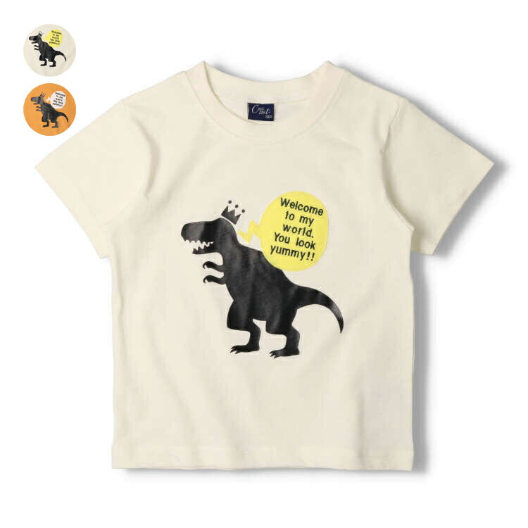恐竜プリント半袖Tシャツ／クレセント（Crescent）
