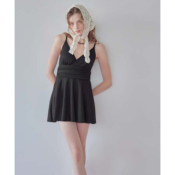 【SEA DRESS】スカート付Vネックワンピ...の紹介画像2