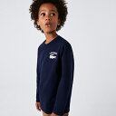 LACOSTE BOYS ワンポイントステッチクルーネックスウェット／ラコステ（LACOSTE）